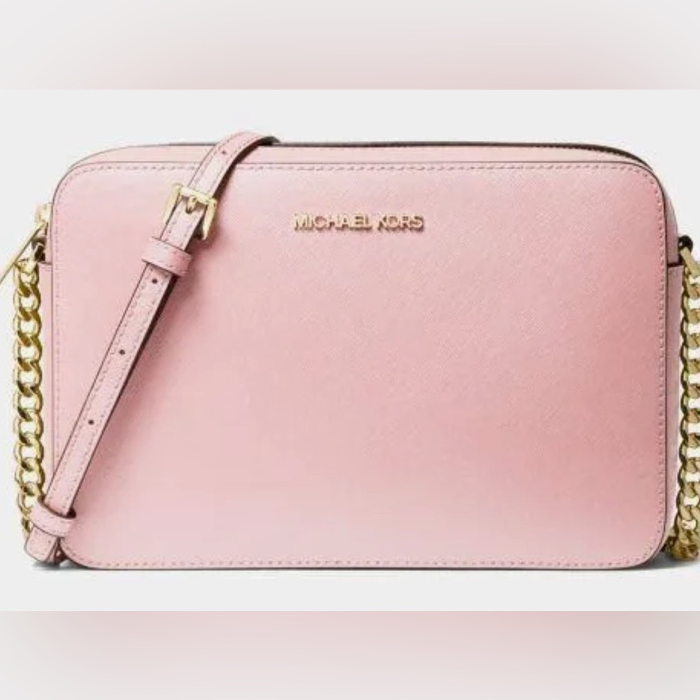 Michael Kors Blush Pink Crossbody Bag with Gold Chain-NWT